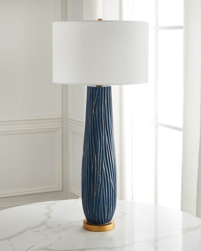 Heritage Buffet Lamp With Golden Accents