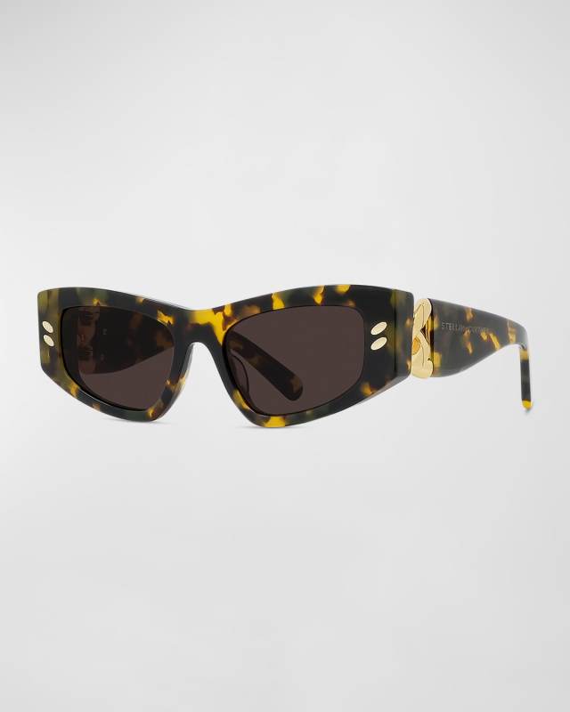Chain Acetate Cat-Eye Sunglasses