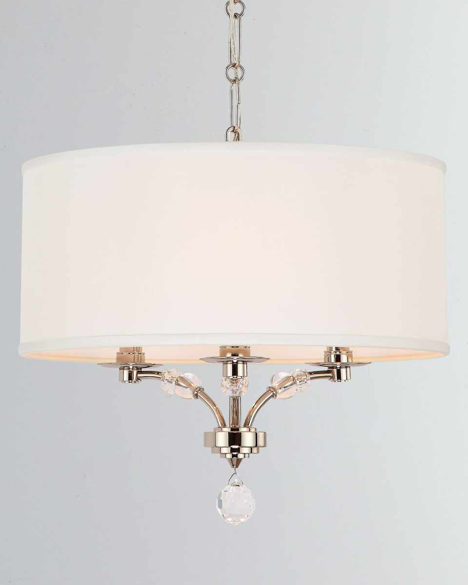 Mirage 3-Light Nickel Mini Chandelier
