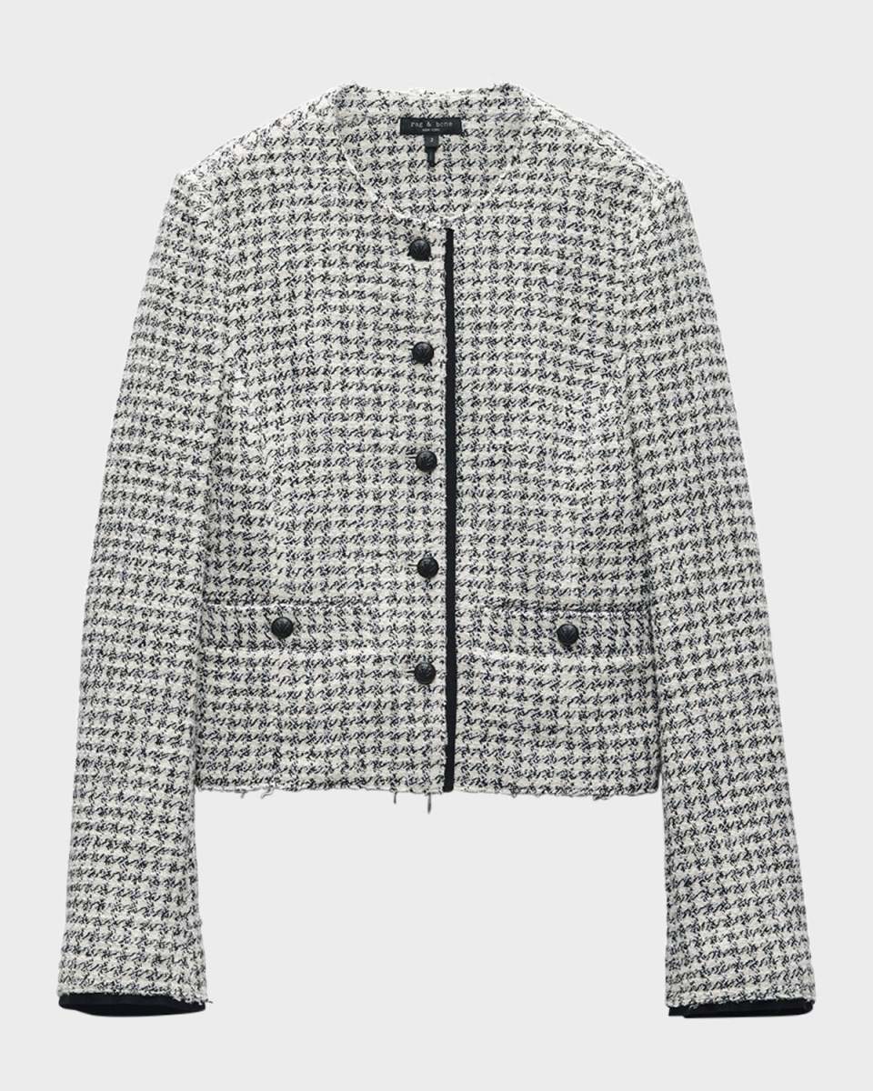Carmen Houndstooth Tailored Jacket