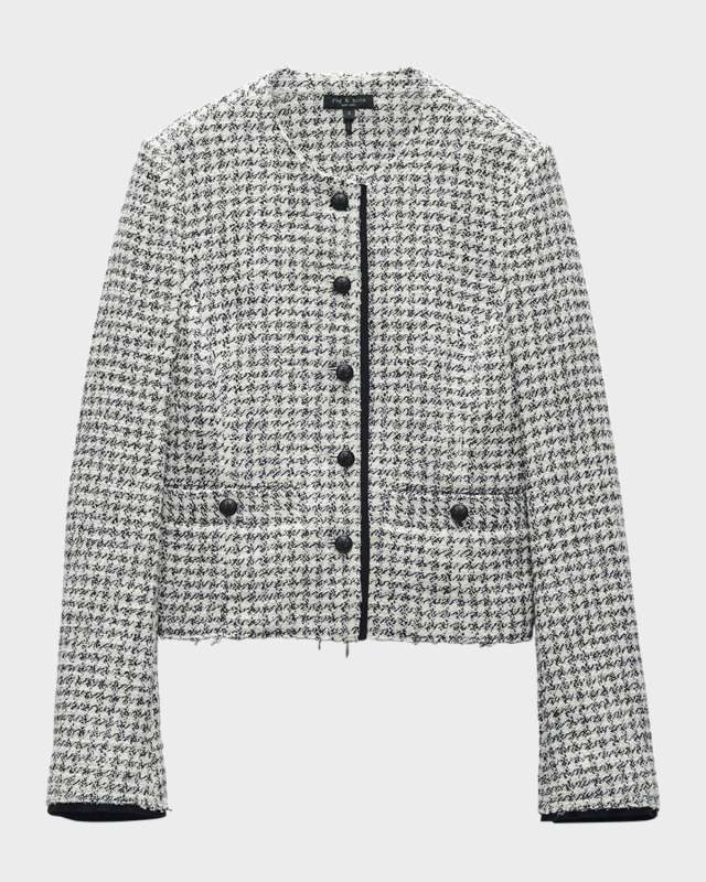 Carmen Houndstooth Tailored Jacket