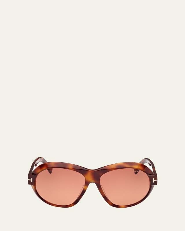 Inger Acetate Round Sunglasses