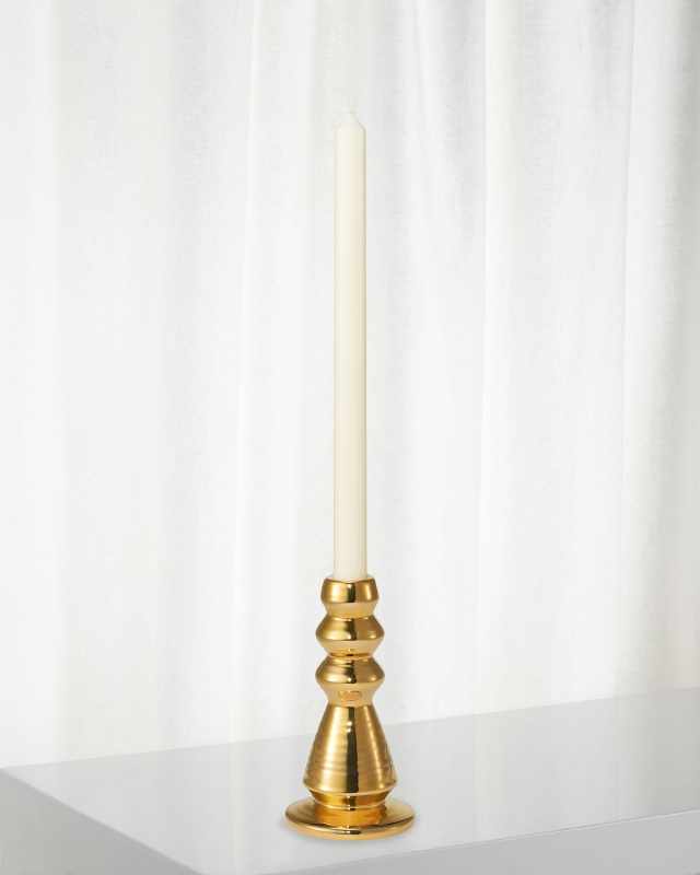 Allette 6.3" Large Candleholder, Gold