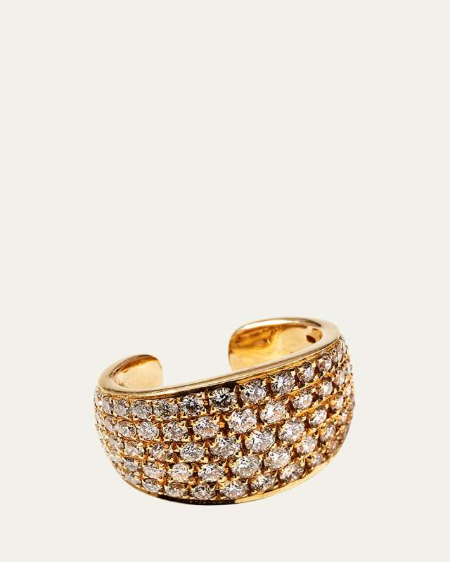 18k Gold Diamond Galaxy Ear Cuff (Single)