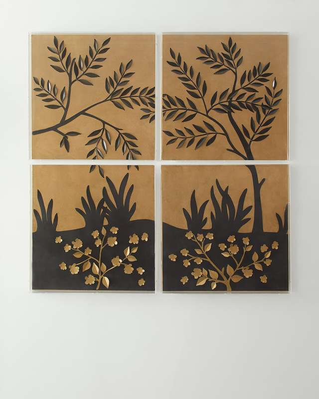 Woodland Artwork, Set of 4