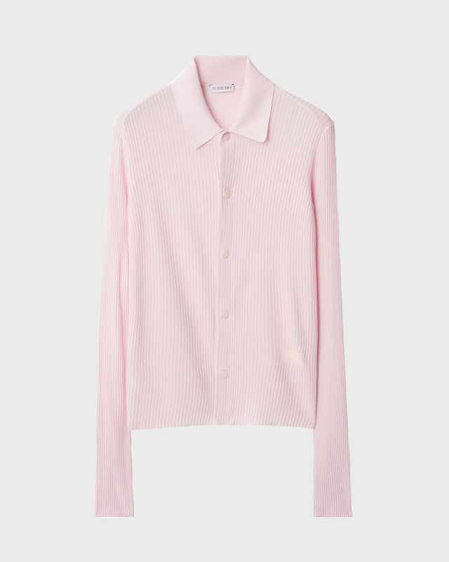 Collared Long-Sleeve Snap-Front Rib Shirt