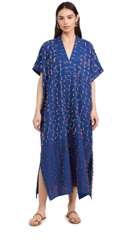 ESCVDO Hamaca Midi Tunic Blue/Peach