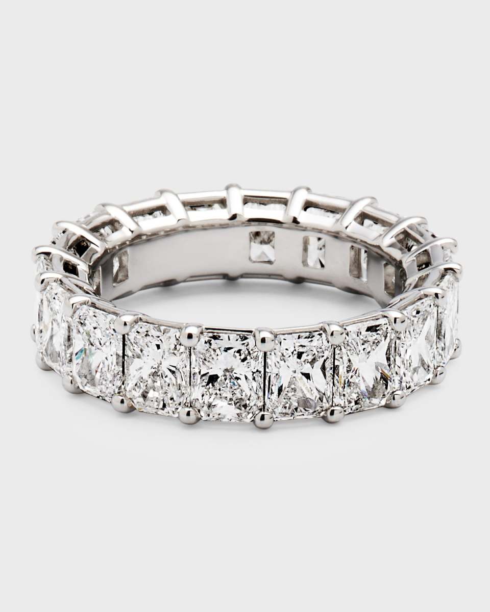 Platinum Radiant FG/VS Diamond Eternity Band, Size 6, 7.38tcw