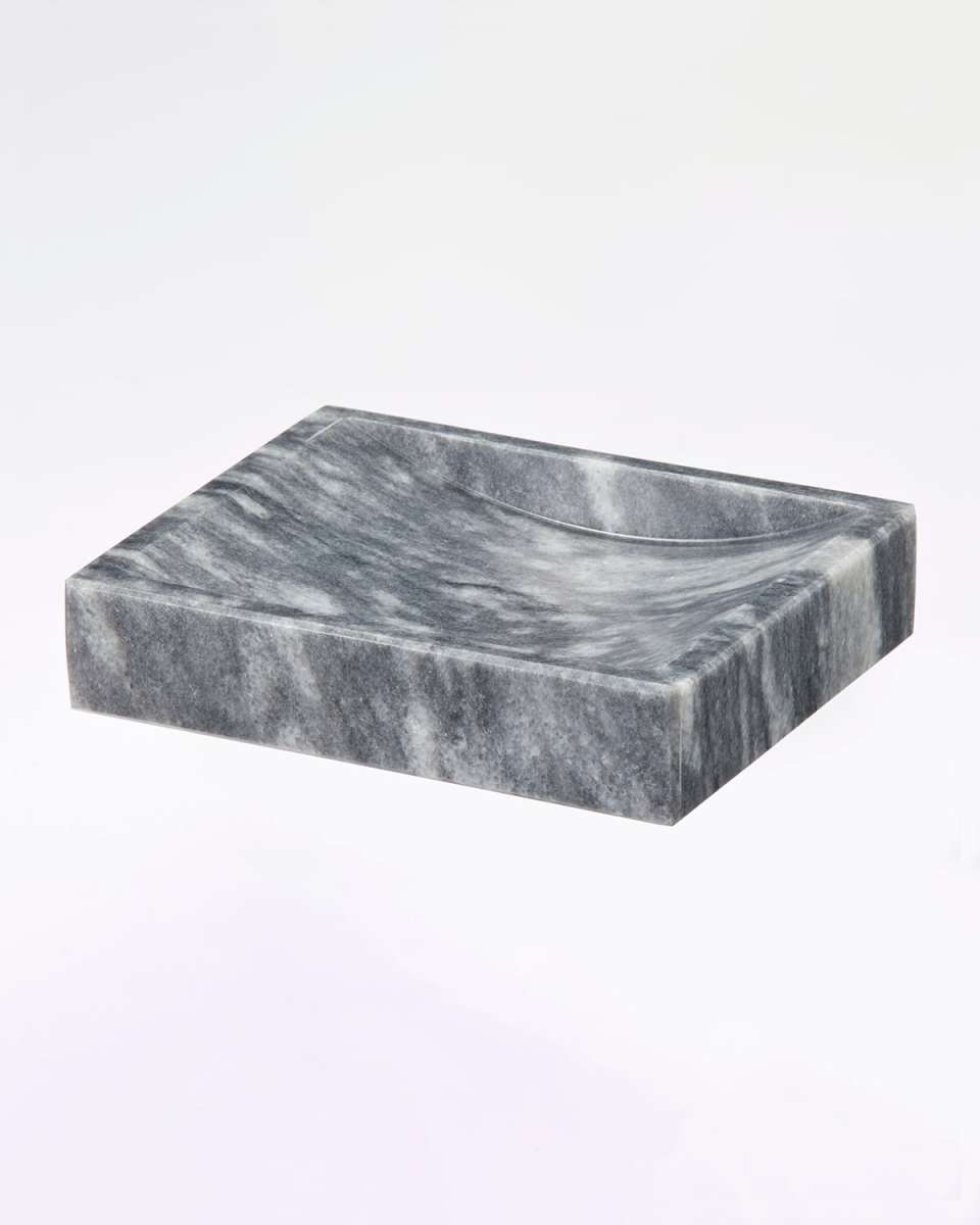 Myrtus Collection Square Cloud Gray Soap Dish