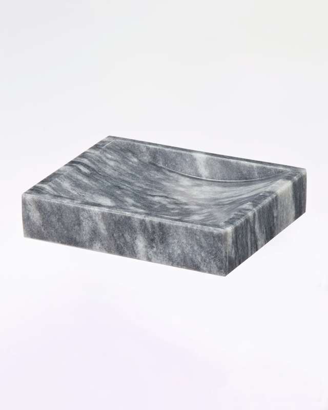 Myrtus Collection Square Cloud Gray Soap Dish