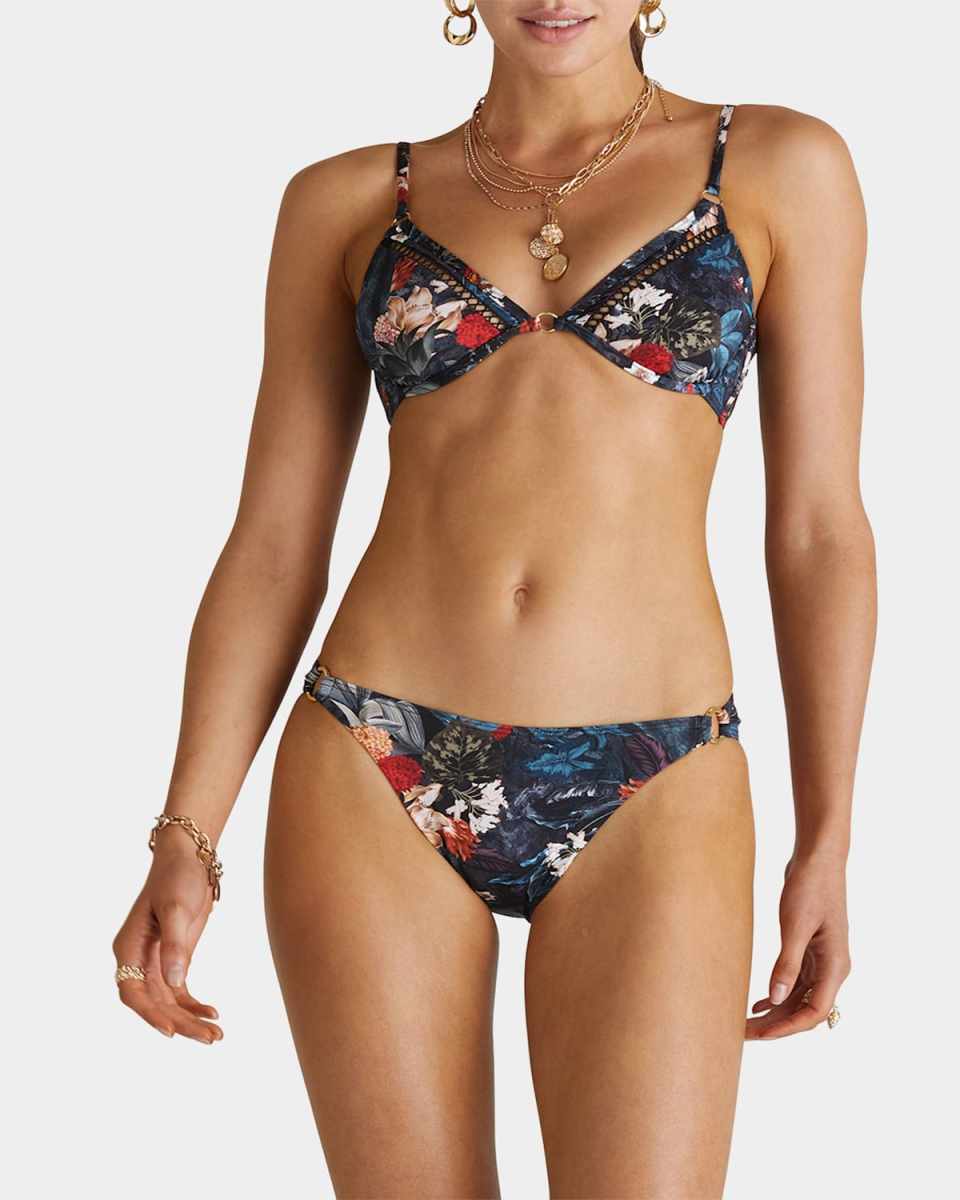Alexis Floral O-Ring Hipster Bikini Bottoms