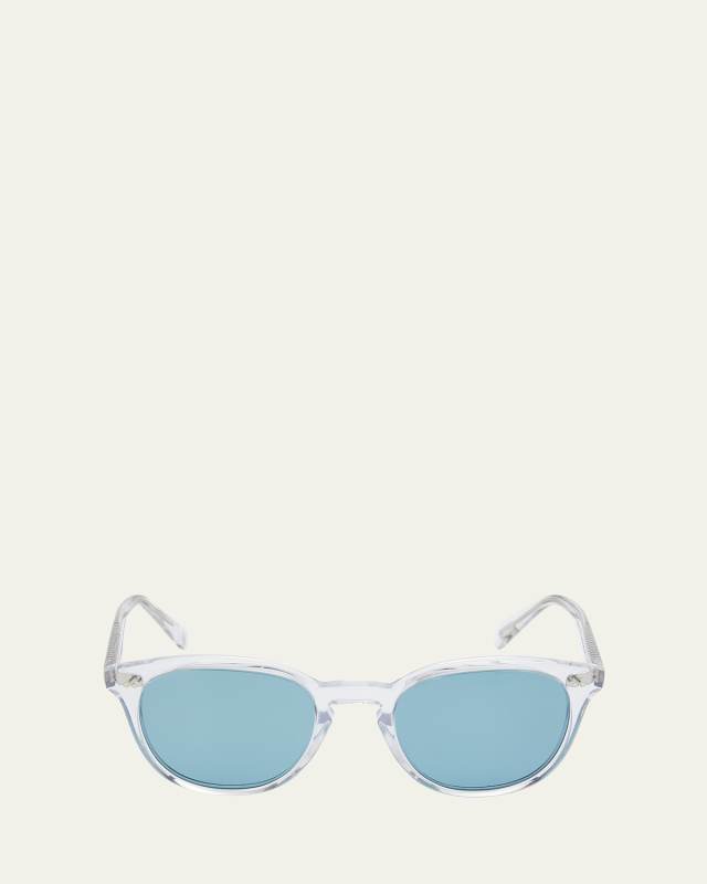 Desmon Round Polarized Acetate Sunglasses