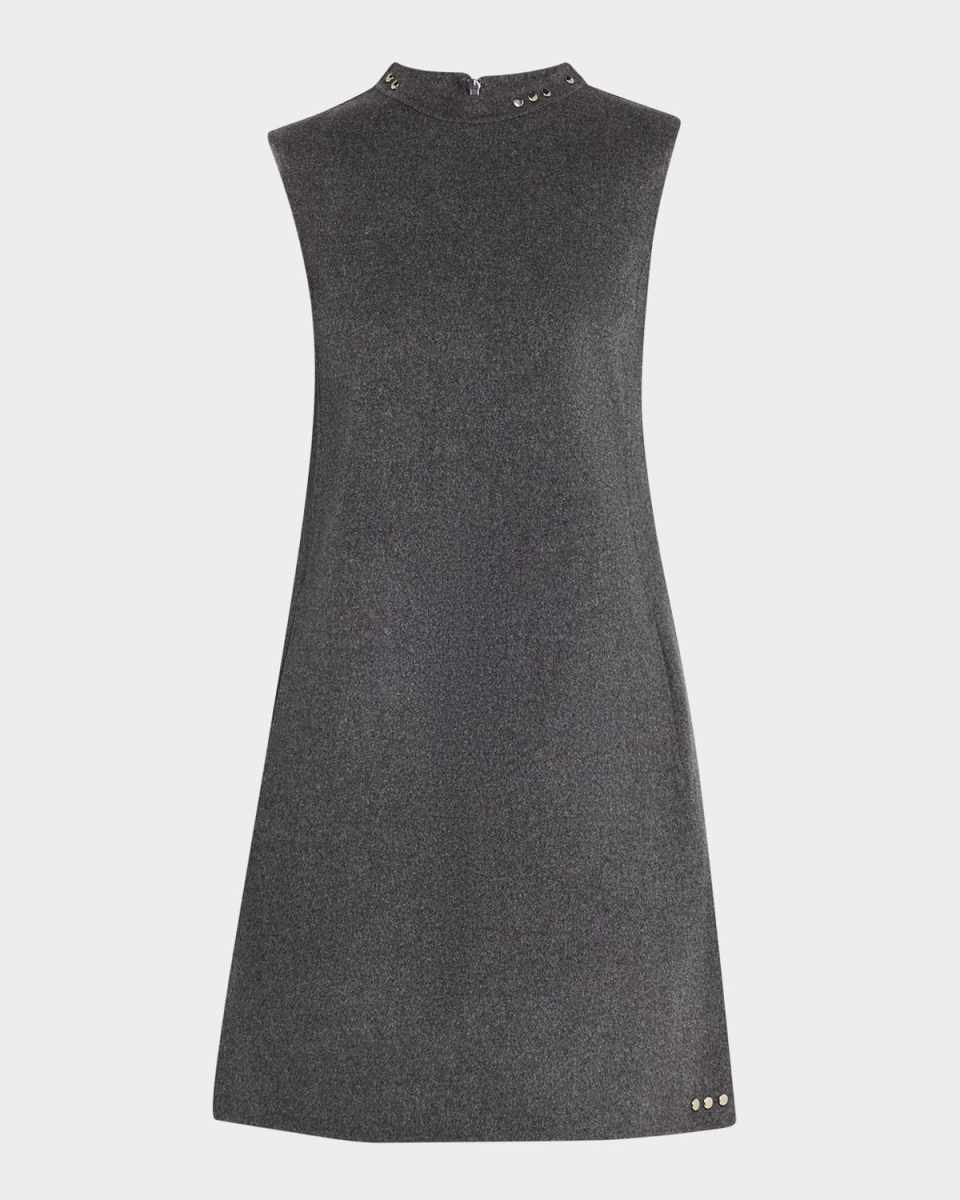 Daria Studded Virgin Wool Dress