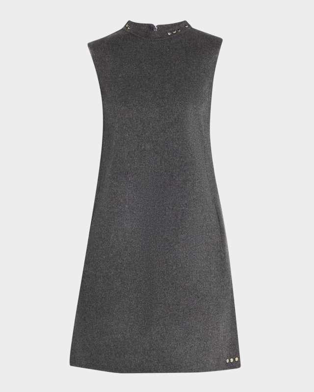 Daria Studded Virgin Wool Dress
