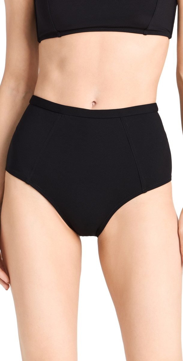 Reformation Azure Bikini Bottoms Black
