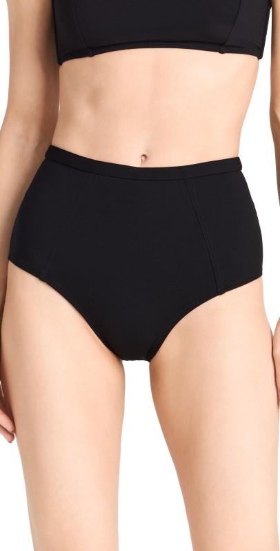 Reformation Azure Bikini Bottoms Black