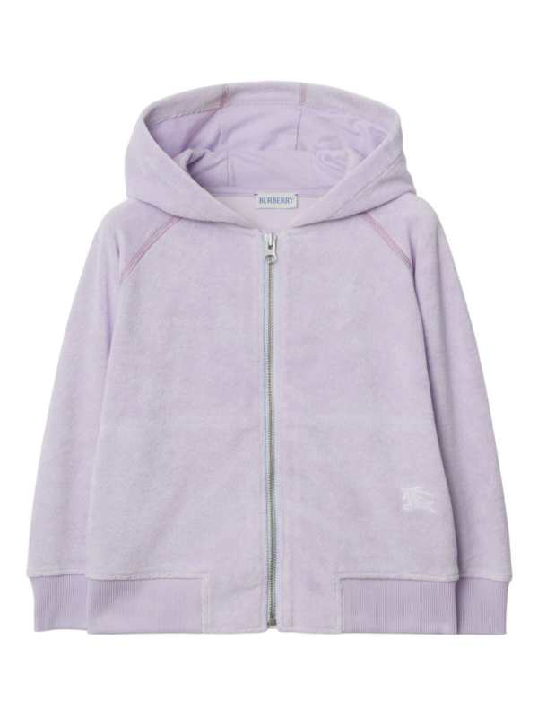 zip-up terry-cloth hoodie