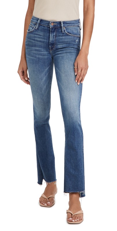 MOTHER The Runaway Step Fray Jeans Leaps And Bounds