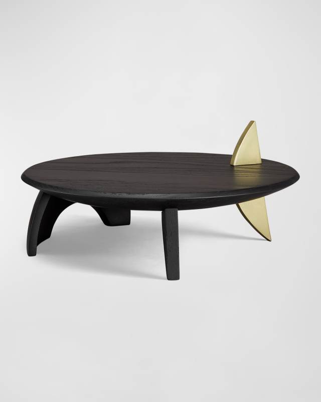 x Kelly Behun Leaf Flat Platter on Stand