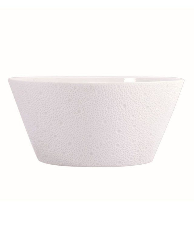 Ecume White Salad Bowl, 11"