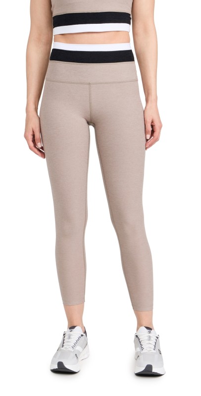 Beyond Yoga Spacedye Horizon Colorblock Midi Leggings Birch Tri-Color