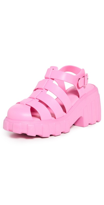 Melissa Meagan Fisherman Sandals Pink