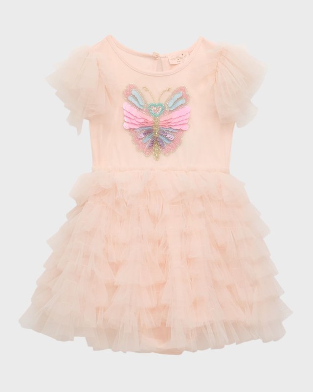 Girl's Bebe Kaleidoscope Embellished Tutu Dress, Size 3M-24