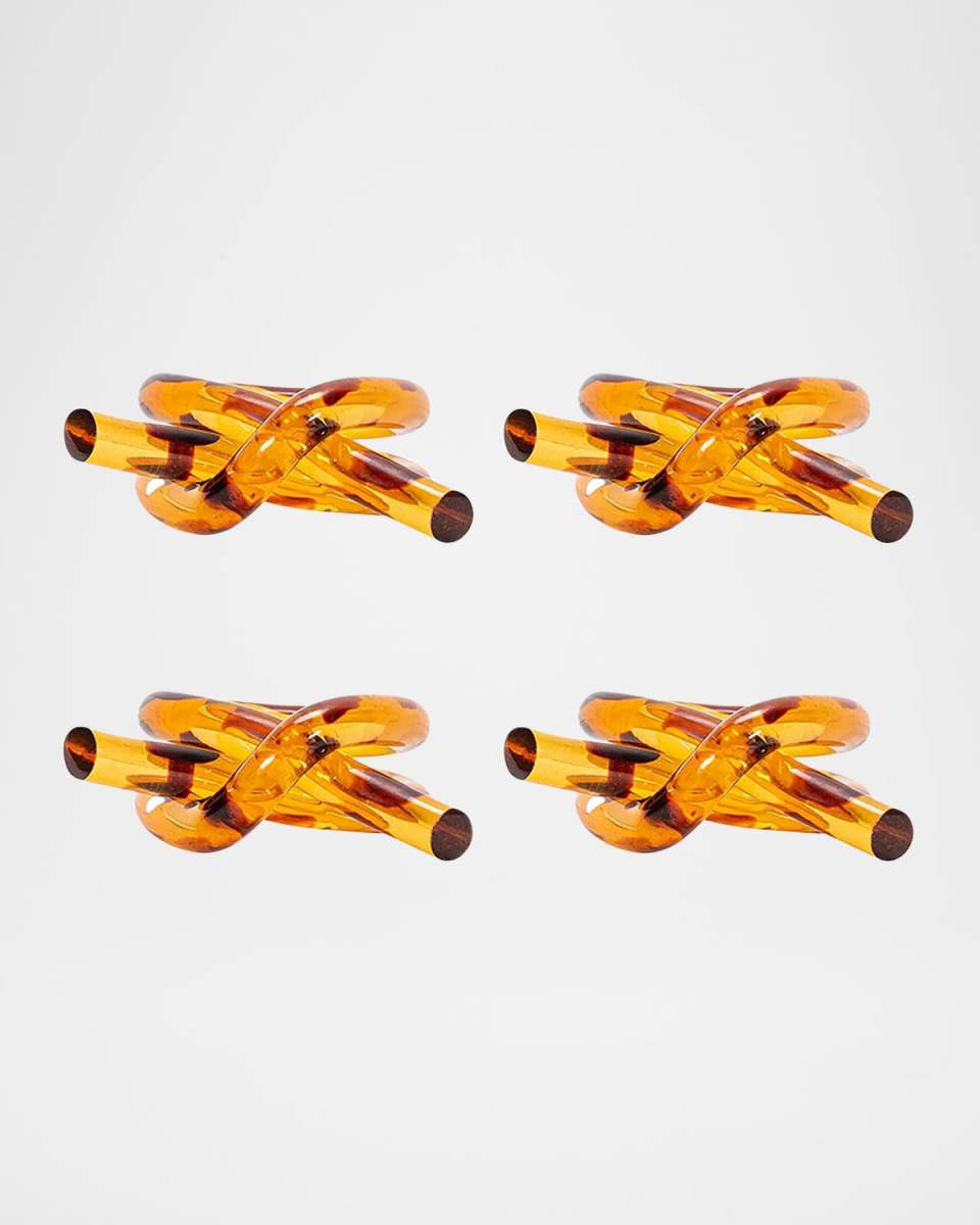 Tortoise Knot Napkin Rings, Set of 4