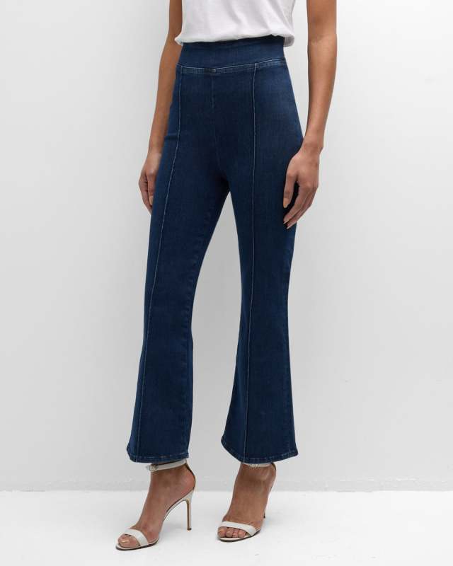 The Jetset Crop Mini Boot Pintuck Jeans