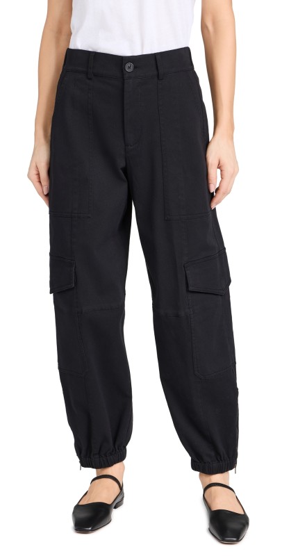 ATM Anthony Thomas Melillo Washed Cotton Twill Cargo Pants Black