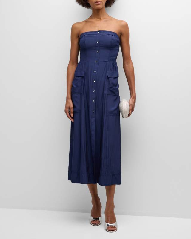 Blair Strapless Midi Dress