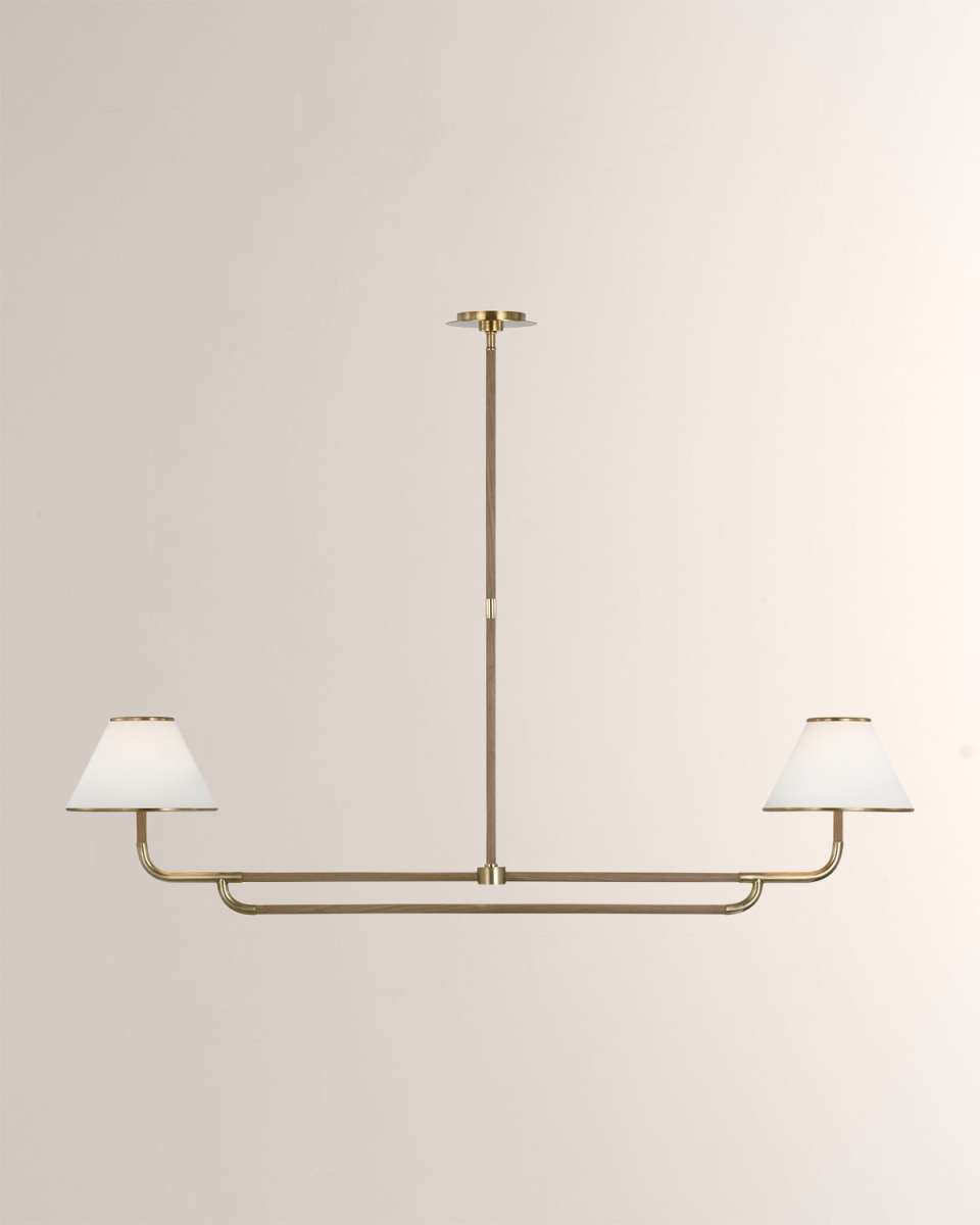 Rigby Large Linear 2-Light Chandelier by Marie Flanigan