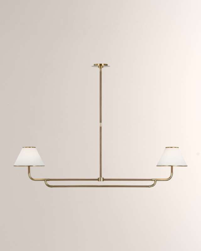 Rigby Large Linear 2-Light Chandelier by Marie Flanigan