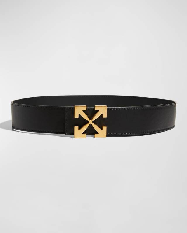 Arrow Reversible Leather Buckle Belt