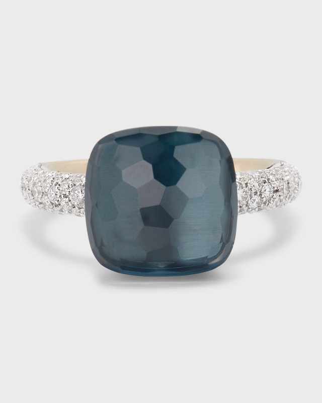 Nudo 18K Rose Gold Gemstone and Diamond Ring