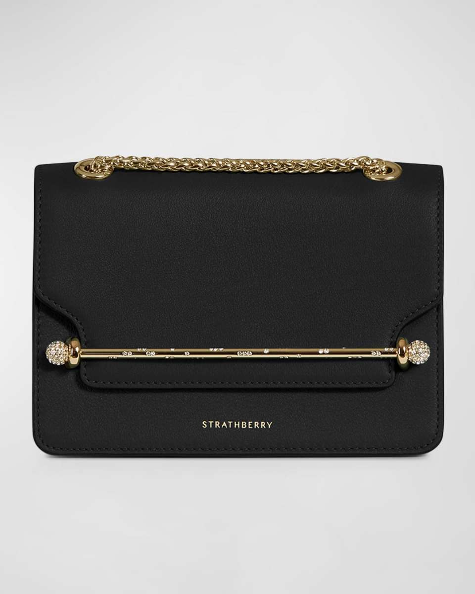 Mini East-West Crystal Bar Shoulder Bag