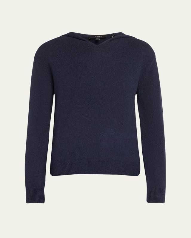 Textured Cotton Hoodie