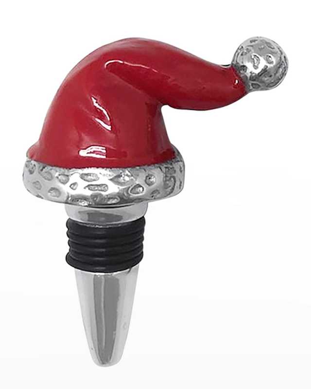 Red Santa Hat Bottle Stopper