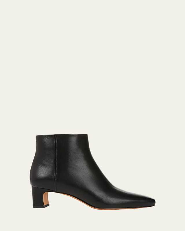 Silvana Leather Zip Ankle Booties