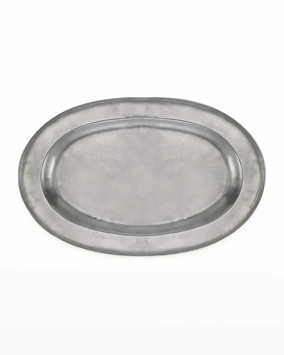 Large Antiqued Oval Platter