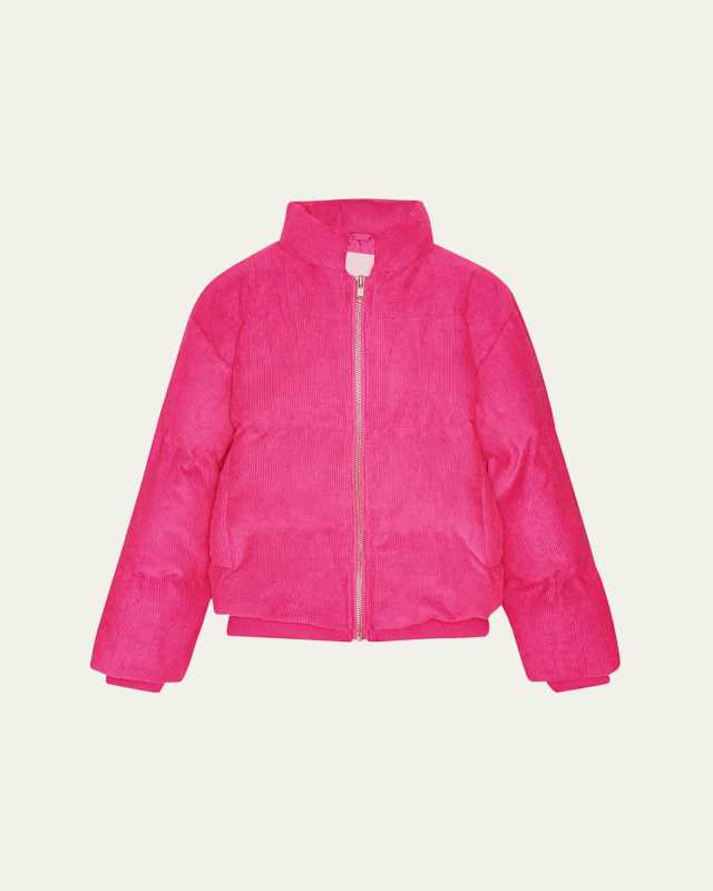 Girl's Helina Ribbed Puffer Jacket, Size 8-16