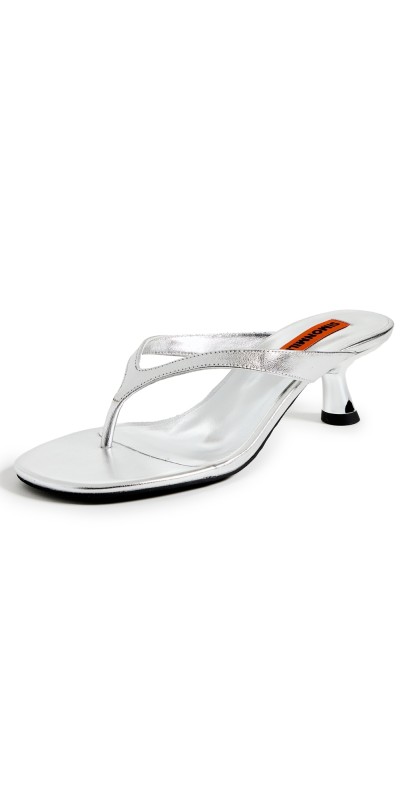 SIMONMILLER F106 Beep Thong Sandals Silver