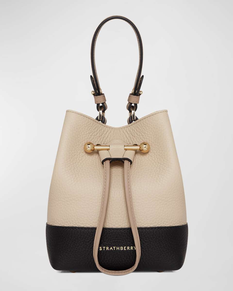 Osette Drawstring Leather Crossbody Bag