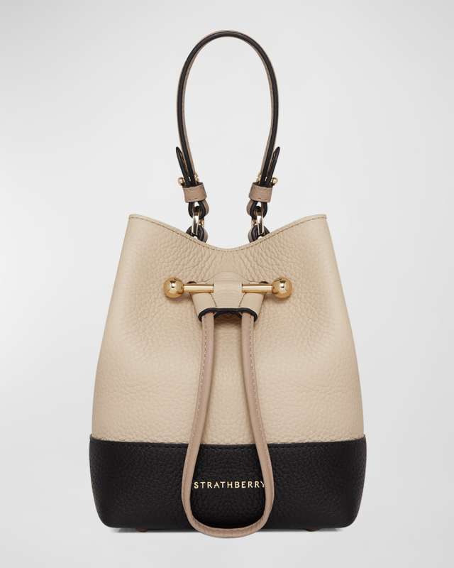 Osette Drawstring Leather Crossbody Bag