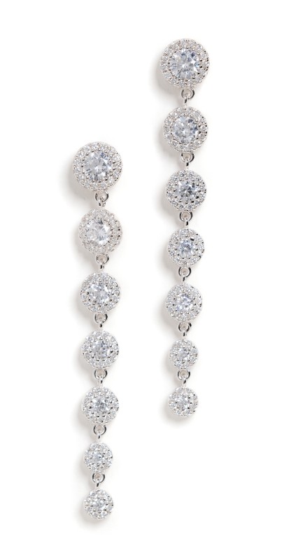 SHASHI Hayden Earrings White Gold