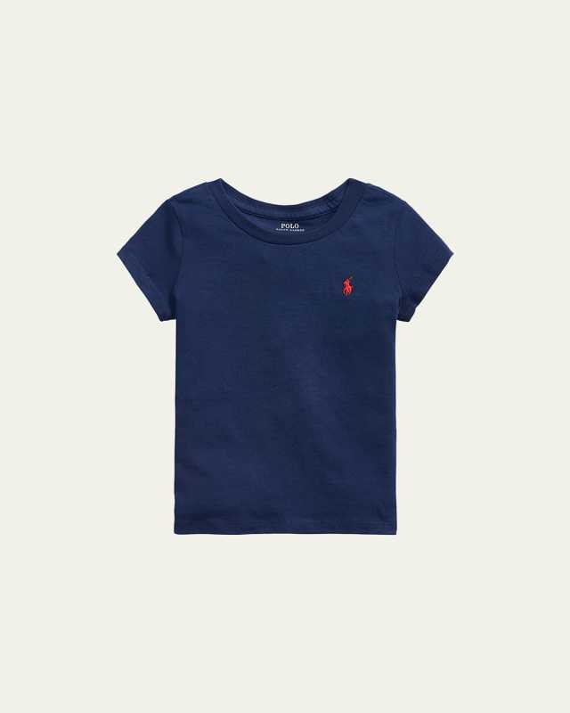 Girl's Logo Embroidered T-Shirt, Size 2-6X