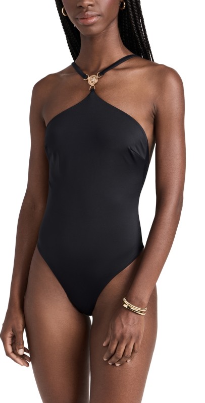 Versace Swim One Piece Black