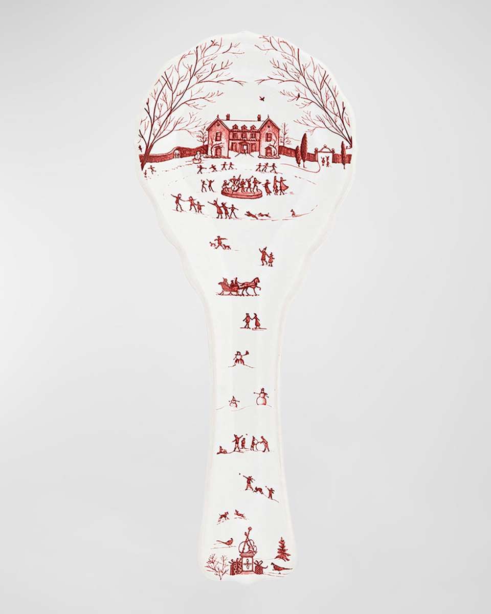 Country Estate Winter Frolic Spoon Rest