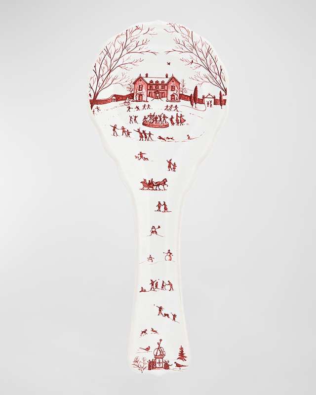 Country Estate Winter Frolic Spoon Rest