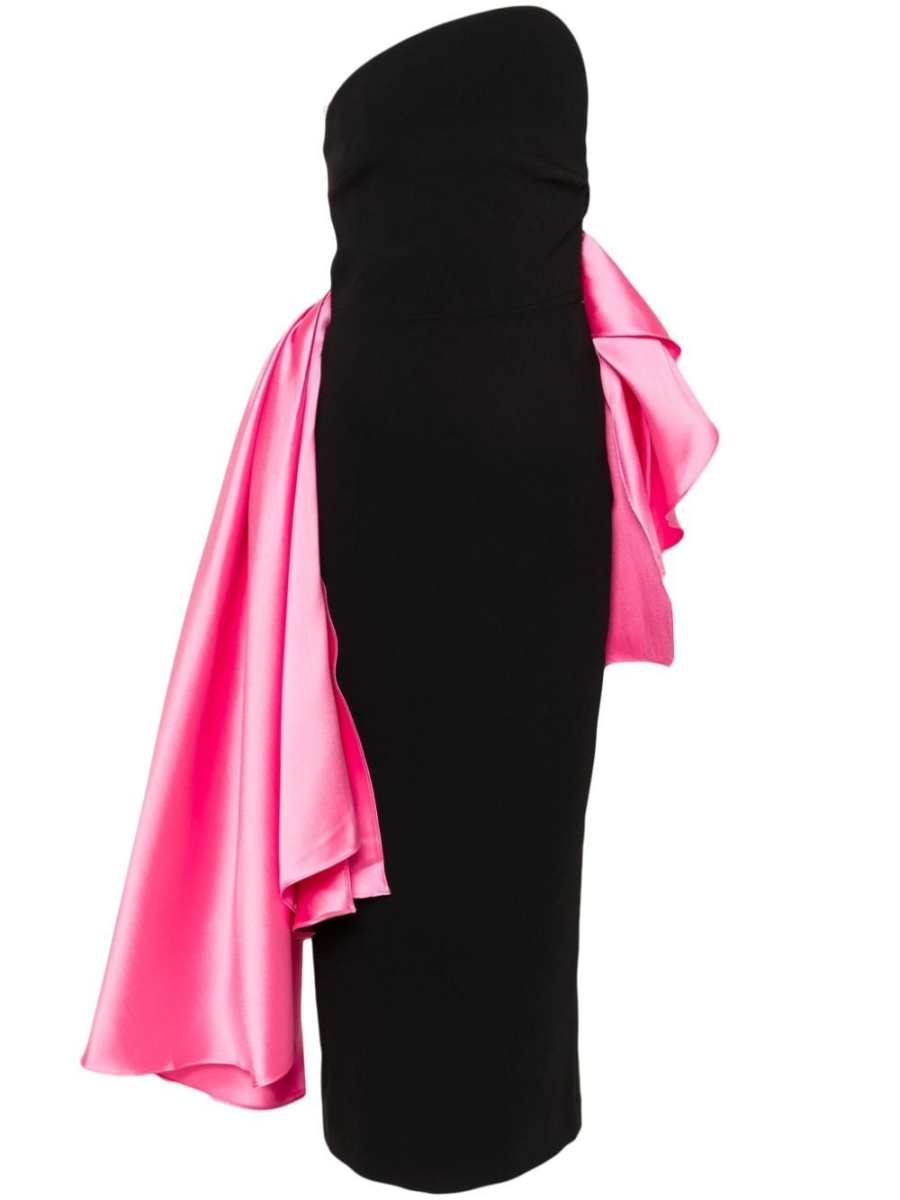 Nala draped-detail dress